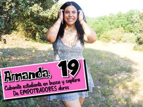 Amanda, the Cuban creature for a Canarian banger's first time. DIRTY close banging at First FAKings!